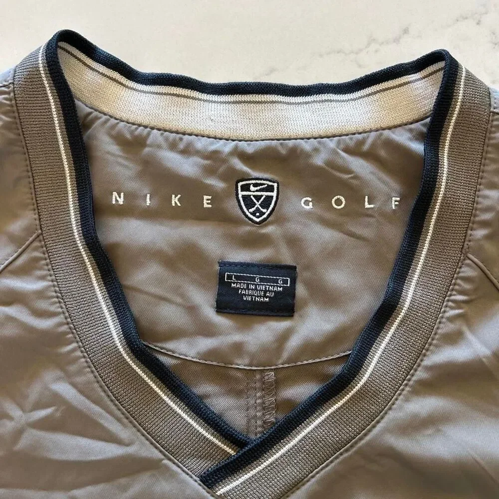 Nike Men's Khaki and Brown Jacket